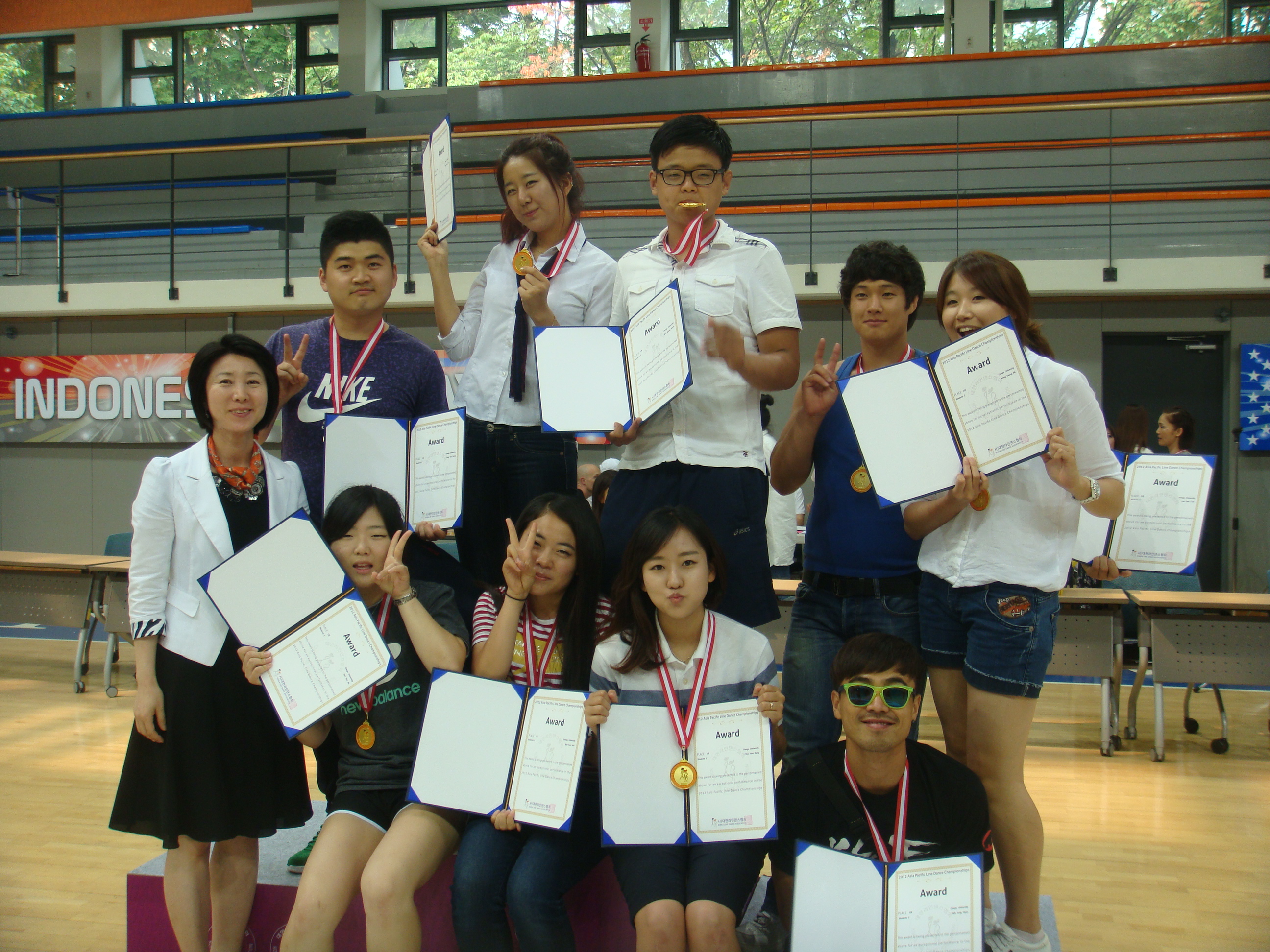 2012 국제라인댄스대회 우승